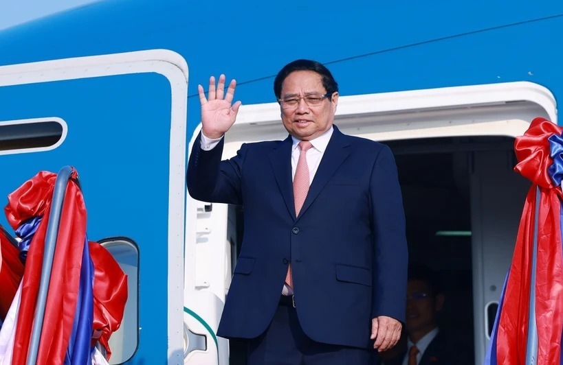 Vietnamese Prime Minister arrives in Vientiane, starting Laos visit